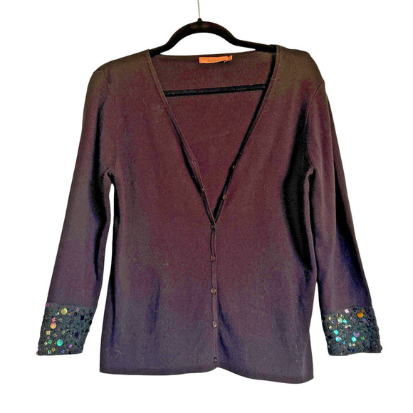 Belldini Sz L Cardigan‎ Sweater Beaded Office Evening - Picture 1 of 9